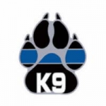 K-9 Pins Dog Paw Thin Blue Line Law Enforcement Canine Police Pin